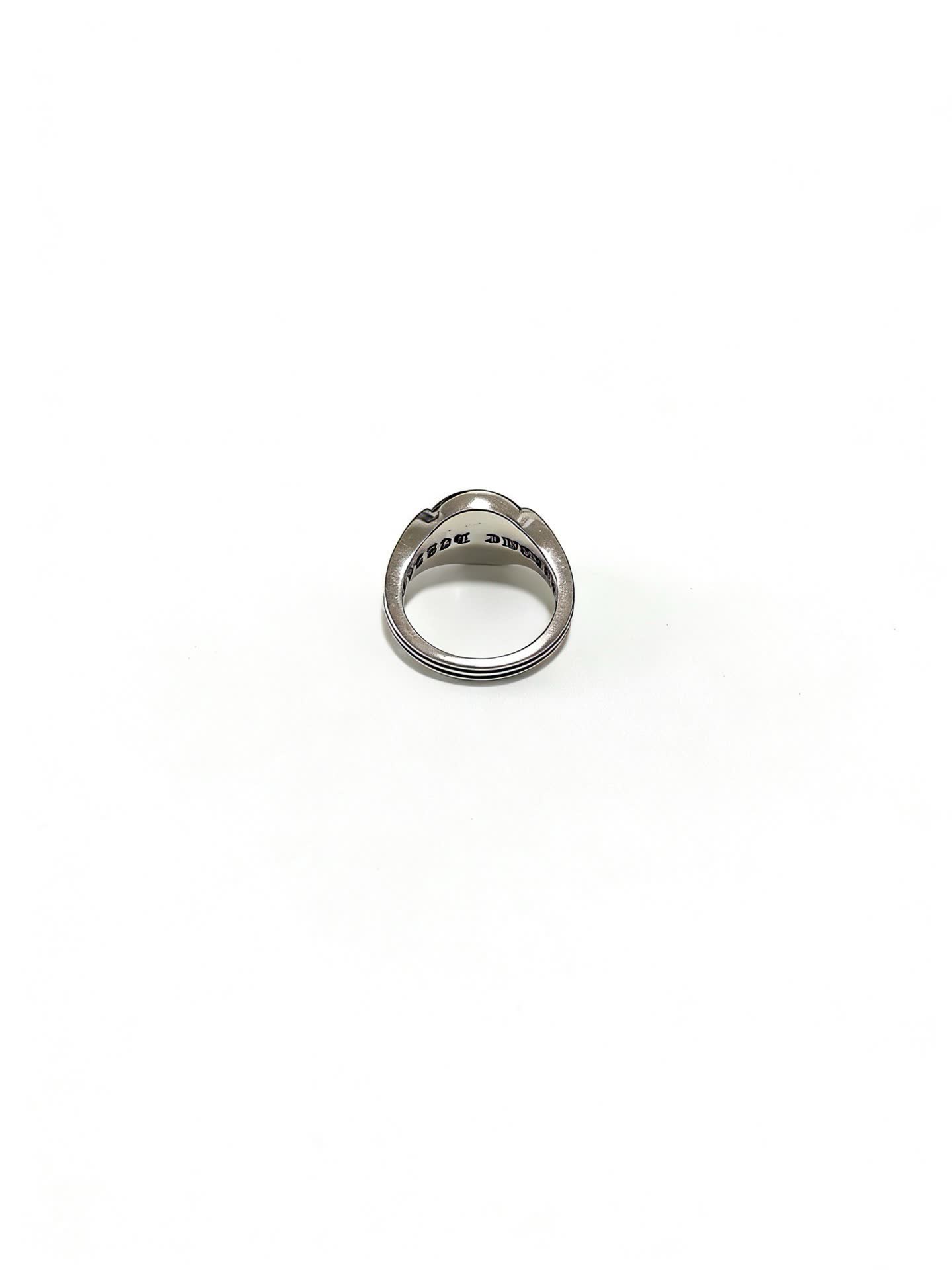Chrome Hearts 925 Sterling Silver Ring with Flower Design